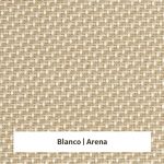 Estor enrollable Comfort 1% de apertura - muestra color blanco/arena