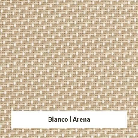 Estor enrollable Comfort 1% de apertura - muestra color blanco/arena