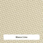 Estor enrollable Comfort 1% de apertura - muestra color blanco/lino