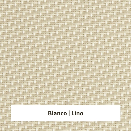 Estor enrollable Comfort 1% de apertura - muestra color blanco/lino