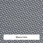 Estor enrollable Comfort 3% de apertura - muestra color blanco/gris
