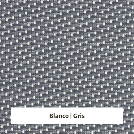 Estor enrollable Comfort 3% de apertura - muestra color blanco/gris