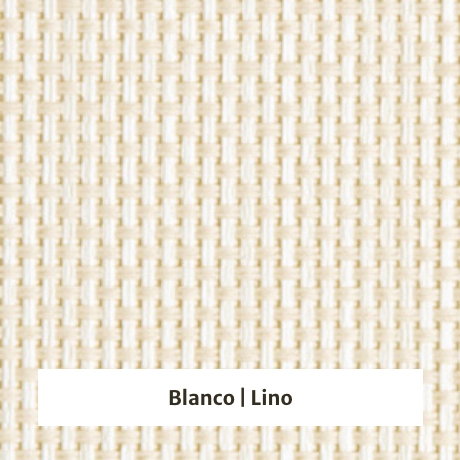 Estor enrollable screen 10% de apertura - muestra color blanco/lino