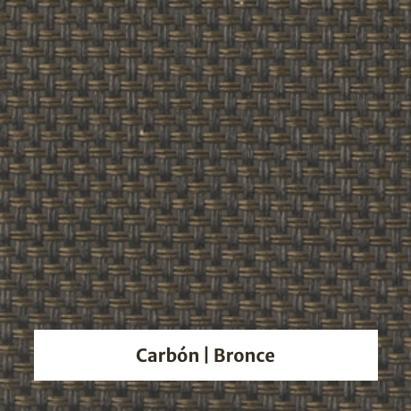 Estor enrollable screen 10% de apertura - muestra color carbón/bronce