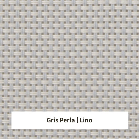 Estor enrollable screen 10% de apertura - muestra color gris perla/lino