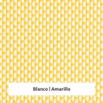 Estor enrollable screen 5% de apertura - muestra color blanco/amarillo