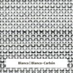 Estor enrollable screen 5% de apertura - muestra color blanco/blanco-carbón