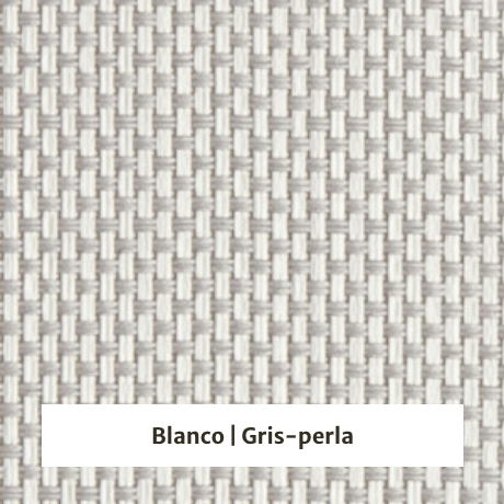 Estor enrollable screen 5% de apertura - muestra color blanco/gris perla
