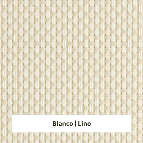 Estor enrollable screen 5% de apertura - muestra color blanco/lino