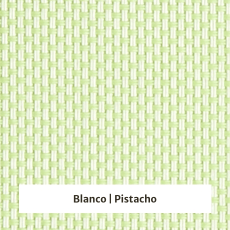 Estor enrollable screen 5% de apertura - muestra color blanco/pistacho
