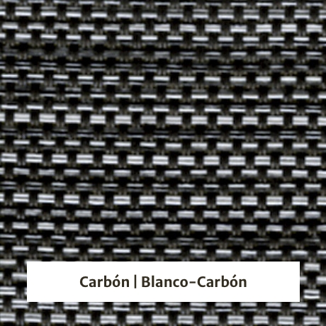 Estor enrollable screen 5% de apertura - muestra color carbón/blanco-carbón