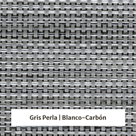 Estor enrollable screen 5% de apertura - muestra color gris perla/blanco-carbón