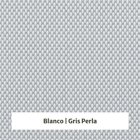 Estor enrollable Screen Poliester 10% de apertura - muestra color blanco/gris perla
