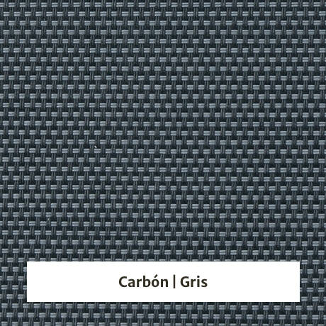 Estor enrollable Screen Poliester 10% de apertura - muestra color carbón/gris