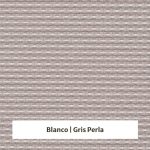 Estor enrollable screen Office Legere 6% de apertura - muestra color blanco/gris perla