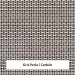 Estor enrollable screen Office Legere 6% de apertura - muestra color gris perla/carbón