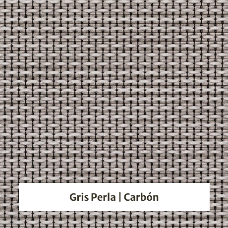 Estor enrollable screen Office Legere 6% de apertura - muestra color gris perla/carbón