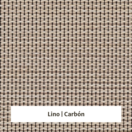 Estor enrollable screen Office Legere 6% de apertura - muestra color lino/carbón