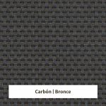 Estor enrollable screen 1% de apertura - muestra color carbón/bronce