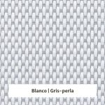 Estor enrollable screen 3% de apertura - muestra color blanco/gris perla