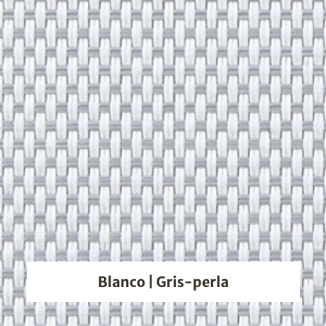 Estor enrollable screen 3% de apertura - muestra color blanco/gris perla