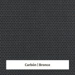 Estor enrollable Screen Poliester 3% de apertura - muestra color carbón/bronce