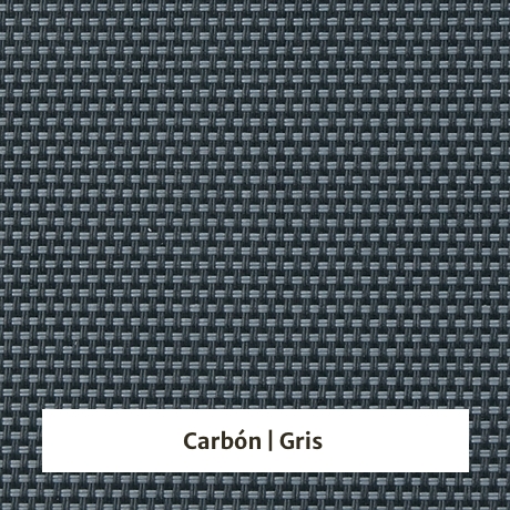 Estor enrollable Screen Poliester 3% de apertura - muestra color carbón/gris