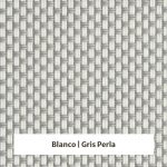 Estor Screen poliester con apertura 5% - muestra color blanco/gris perla