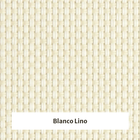 Estor Screen poliester con apertura 5% - muestra color blanco/lino