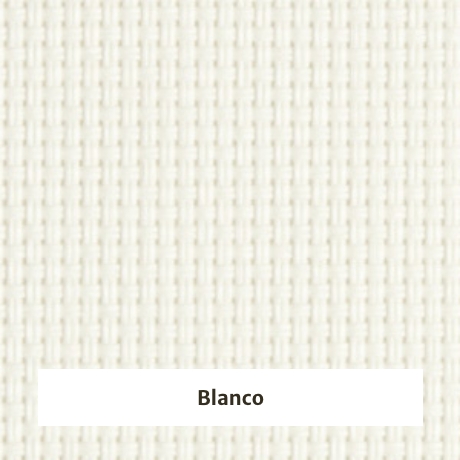 Estor Screen poliester con apertura 5% - muestra color blanco