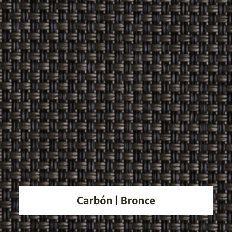 Estor Screen poliester con apertura 5% - muestra color carbón/bronce