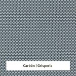 Estor Screen poliester con apertura 5% - muestra color carbón/gris perla