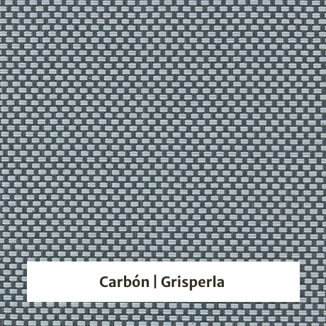 Estor Screen poliester con apertura 5% - muestra color carbón/gris perla