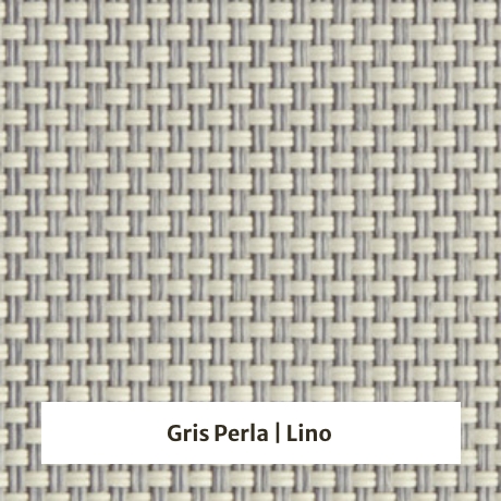 Estor Screen poliester con apertura 5% - muestra color gris perla/lino