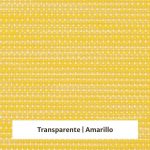 Estor enrollable screen Shiny Bicolor 5% de apertura - color transparente/amarillo