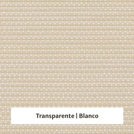 Estor enrollable screen Shiny Bicolor 5% de apertura - color transparente/blanco