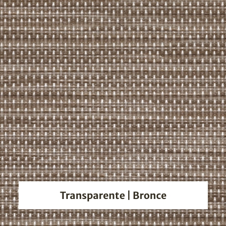 Estor enrollable screen Shiny Bicolor 5% de apertura - color transparente/bronce