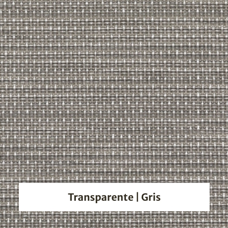 Estor enrollable screen Shiny Bicolor 5% de apertura - color transparente/gris