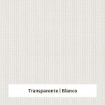 Estor enrollable screen Shiny 5% de apertura - muestra color transparente/blanco