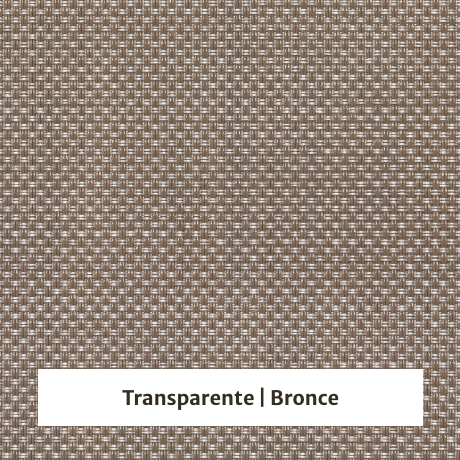 Estor enrollable screen Shiny 5% de apertura - muestra color transparente/bronce