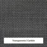 Estor enrollable screen Shiny 5% de apertura - muestra color transparente/carbón