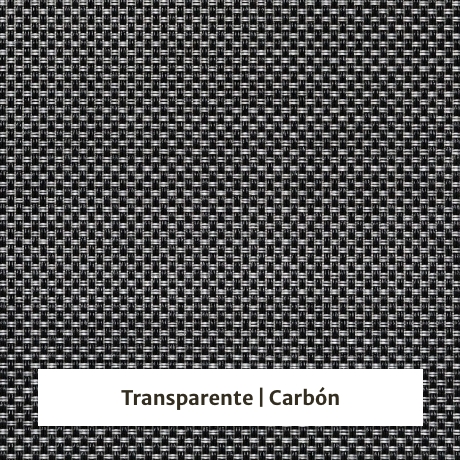 Estor enrollable screen Shiny 5% de apertura - muestra color transparente/carbón