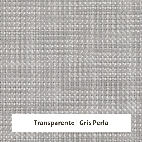 Estor enrollable screen Shiny 5% de apertura - muestra color transparente/gris perla