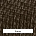 Estor screen enrollable de exterior Outdoor 1% apertura - muestra color bronce