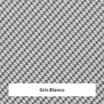 Estor screen enrollable de exterior Outdoor 1% apertura - muestra color gris blanco