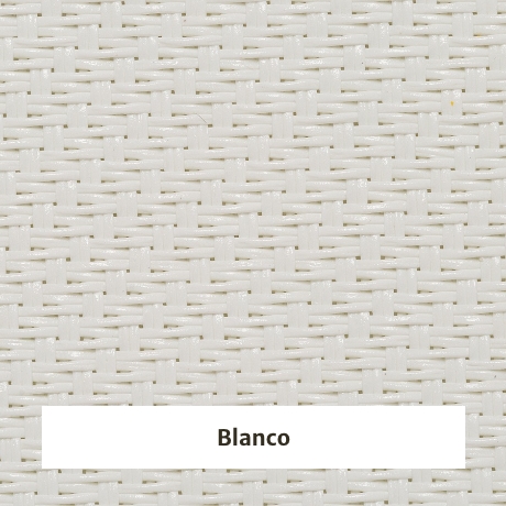 Estor screen enrollable de exterior Outdoor 10% apertura - muestra color blanco
