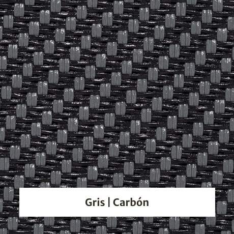 Estor screen enrollable de exterior Outdoor 10% apertura - muestra color gris/carbón