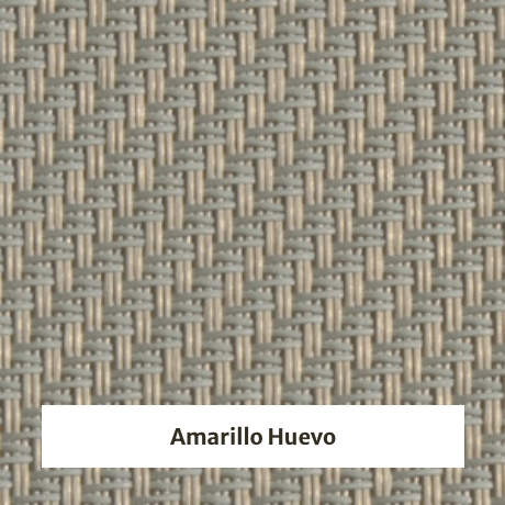 Estor screen enrollable de exterior Outdoor 5% apertura - muestra amarillo huevo