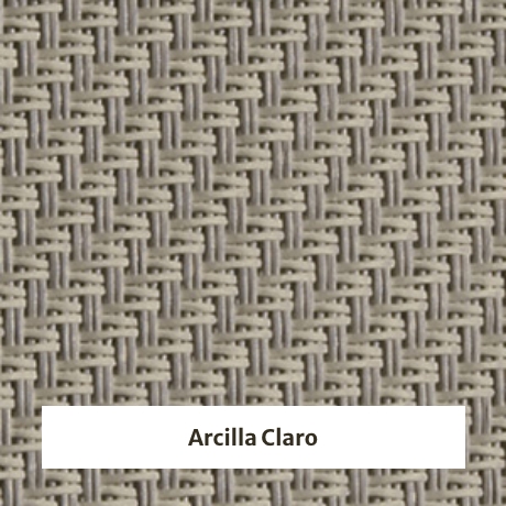 Estor screen enrollable de exterior Outdoor 5% apertura - muestra arcilla blanco