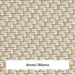 Estor screen enrollable de exterior Outdoor 5% apertura - muestra arena/blanco